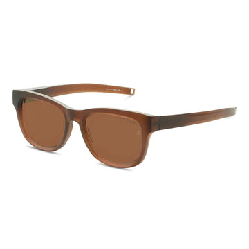 SOLID BROWN POLARIZED LENSES WITH COPPERHEAD BROWN FRAME