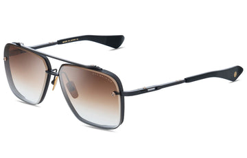 BROWN GRADIENT LENSES WITH GUNMETAL FRAME