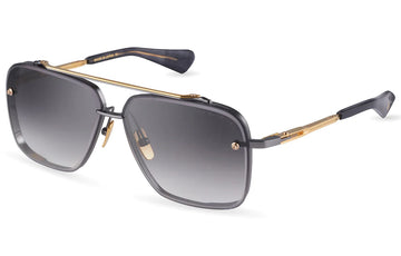 GRAY GRADIENT LENSES WITH GOLD GUNMETAL FRAME