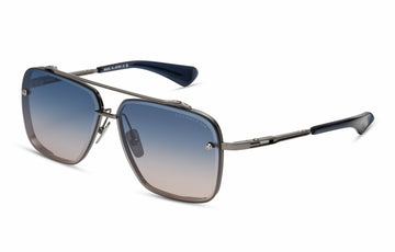BLUE GRAY GRADIENT LENSES WITH GUNMETAL FRAME