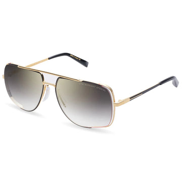 GRAY GRADIENT GOLD FLASH LENSES WITH YELLOW GOLD FRAME