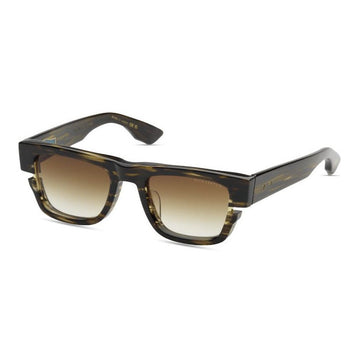 BROWN GRADIENT LENSES WITH BURNT TIMBER & YELLOW GOLD FRAME