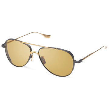 GOLDEN AMBER LENSES WITH BLACK IRON YELLO GOLD FRAME