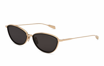 SOLID GRAY LENSES WITH GOLD FRAME
