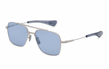 LIGHT BLUE LENSES WITH SLIVER FRAME