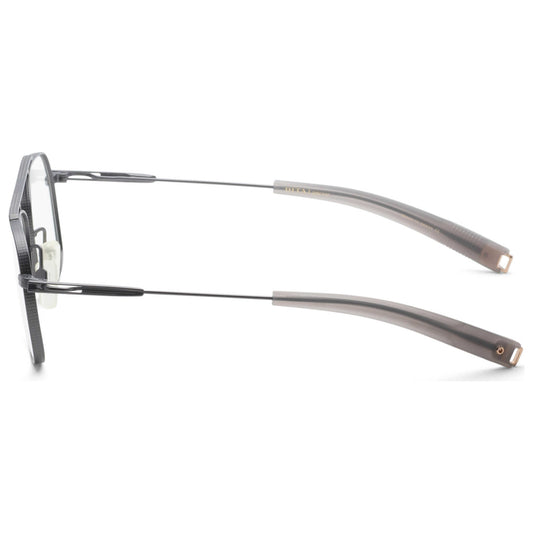 DITA DLX105 Square Eyeglasses in Antique Silver, side view