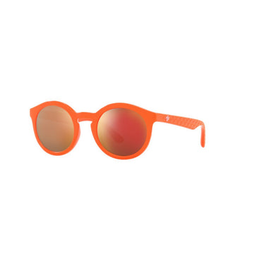 DARK VIOLET MIRROR RED LENSES WITH ORANGE FRAME