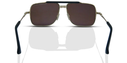 DITA SYMETA - TYPE 403 Aviator Sunglasses in Black Brown White Gold, back view