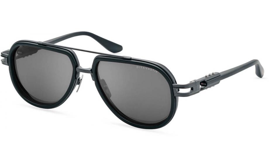 DITA DITAVASTIK Aviator Sunglasses in Grey Black Iron, angle view