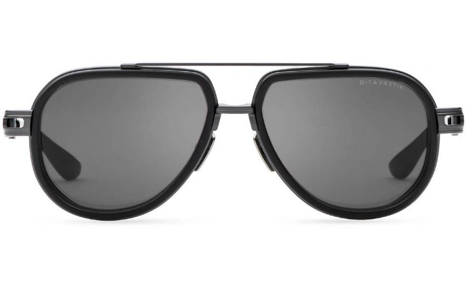 DITA DITAVASTIK Aviator Sunglasses in Grey Black Iron, front view