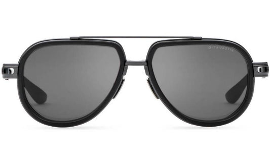 DITA DITAVASTIK Aviator Sunglasses in Grey Black Iron, front view