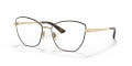 Dolce & Gabbana DG1340 Butterfly Eyeglasses in Matte Brown, detail view