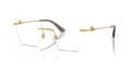 Dolce & Gabbana DG1363 Cat Eye Eyeglasses in Gold, angle view