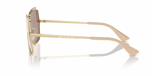 Dolce & Gabbana DG2306S Butterfly Sunglasses in Light Brown Mirror Flash Gold / Pale Gold, side view