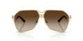 Dolce & Gabbana DG2326 Pilot Sunglasses in Gradient Brown/Gold, angle view