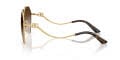Dolce & Gabbana DG2326 Pilot Sunglasses in Gradient Brown/Gold, side view