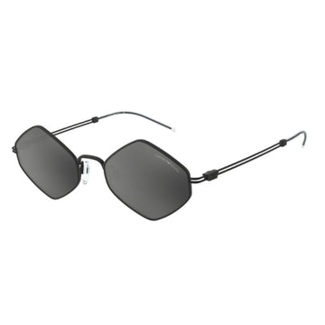 LIGHT GREY MIRROR BLACK LENSES WITH MATTE BLACK FRAME