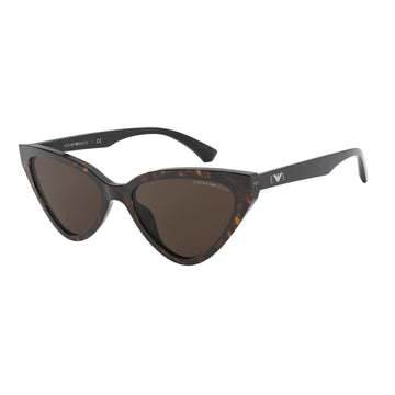 SOLID BROWN LENSES WITH DARK HAVANA FRAME