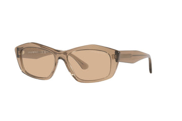 LIGHT BROWN LENSES WITH TRANSPARENT BROWN FRAME