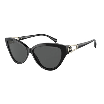 SOLID GRAY LENSES WITH BLACK FRAME