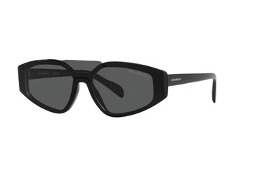 SOLID GRAY LENSES WITH BLACK FRAME