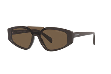 SOLID BROWN LENSES WITH GRAY FRAME