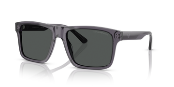 SOLID GRAY LENSES WITH DARK GRAY TRANSPARENT FRAME