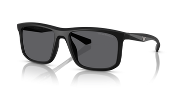 SOLID GRAY POLARIZED LENSES WITH MATTE BLACK FRAME