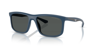 SOLID GRAY LENSES WITH MATTE BLUE FRAME