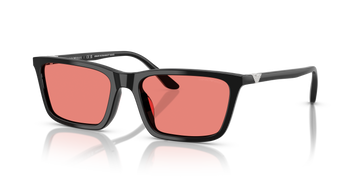 LIGHT PINK LENSES WITH BLACK FRAME