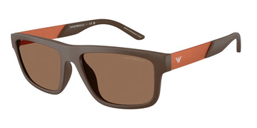 SOLID BROWN LENSES WITH MATTE BROWN FRAME