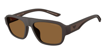 SOLID BROWN LENSES WITH MATTE BROWN FRAME