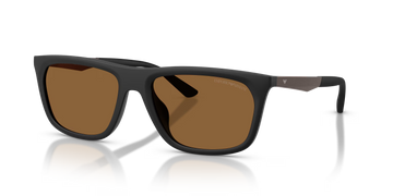 SOLID BROWN LENSES WITH MATTE BLACK FRAME