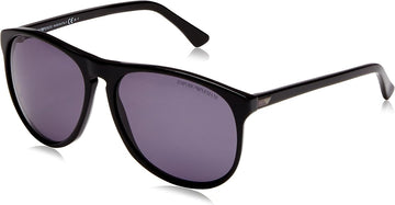 SOLID GRAY LENSES WITH BLACK FRAME