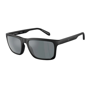 GRAY MIRROR LENSES WITH MATTE BLACK FRAME