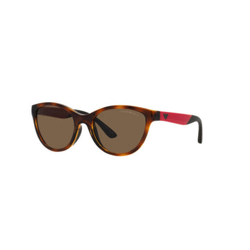 SOLID BROWN LENSES WITH HAVANA FRAME