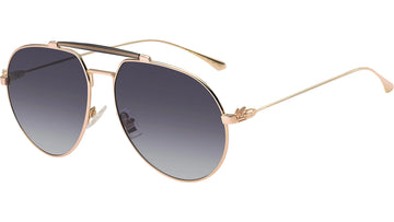 GRAY GRADIENT LENSES WITH ROSE GOLD FRAME