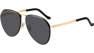 SOLID GRAY LENSES WITH LIGHT GOLD FRAME