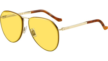 LIGHT YELLOW LENSES WITH LIGHT GOLD FRAME