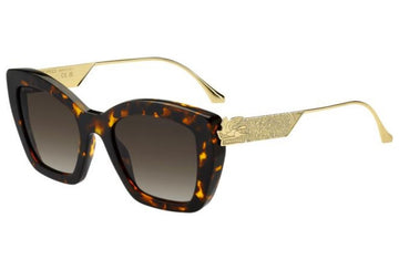 BROWN GRADIENT LENSES WITH HAVANA FRAME