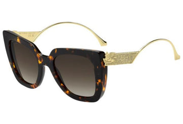 BROWN GRADIENT LENSES WITH HAVANA FRAME