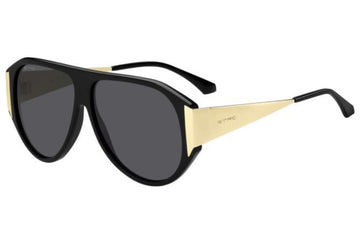 SOLID GRAY LENSES WITH BLACK GOLD FRAME