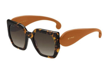 BROWN GRADIENT LENSES WITH HAVANA FRAME