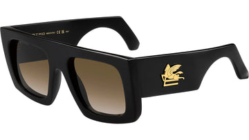BROWN GRADIENT LENSES WITH BLACK FRAME