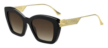 BROWN GRADIENT LENSES WITH BLACK FRAME