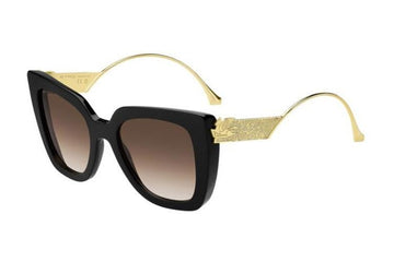 BROWN GRADIENT LENSES WITH BLACK FRAME