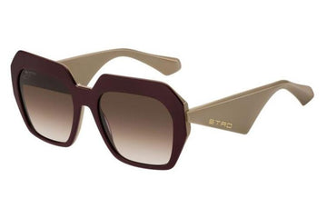 BROWN GRADIENT LENSES WITH WINEY FRAME
