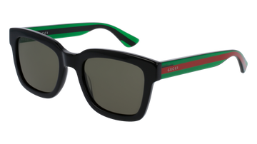 SOLID GREEN LENSES WITH BLACK FRAME