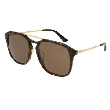 SOLID BROWN LENSES WITH HAVANA FRAME