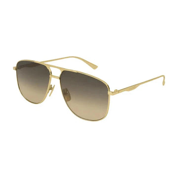 BROWN GRADIENT LENSES WITH GOLD FRAME